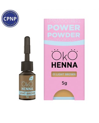 Хна для брів ОКО Power Powder,01 Light Brown,5g 200100235w фото