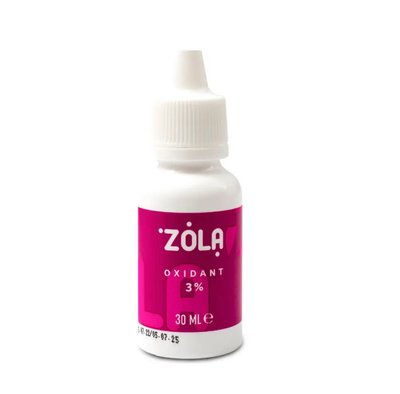 Окислювач кремовий 3% для фарби ZOLA,30мл. 200100186w фото