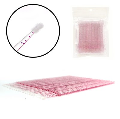 Мікробраші в пакеті (100шт/уп)Рожеві 200100134w фото
