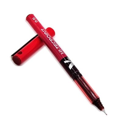 Ручка Pilot V5 для ескізу татуажу губ з рідким чорнилом червона 20010088w фото