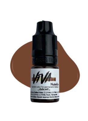 Пігмент для татуажу брів VIVA ink Eyebrows Nutella (6мл)#2 200100722 фото